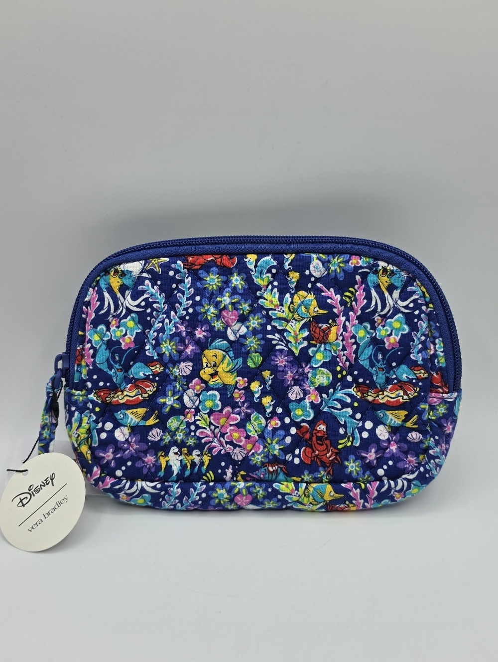 Vera Bradley Disney Ariel Floral Deep Ultramarine Mini Belt Bag Blue